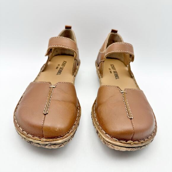 Josef Seibel Womens Rosalie 42 Sandals EU 38 US 7-7.5 Brown Leather Flats NWOB - Picture 6 of 14